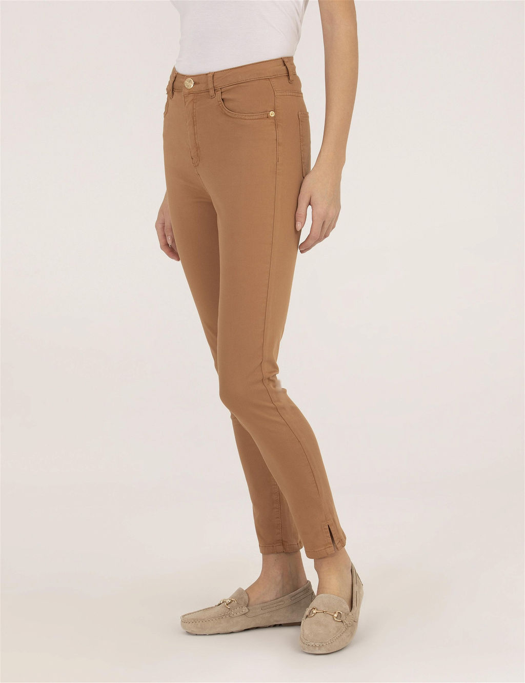 Kahverengi Skinny Fit Kanvas Pantolon - Pierre cardin фото 2
