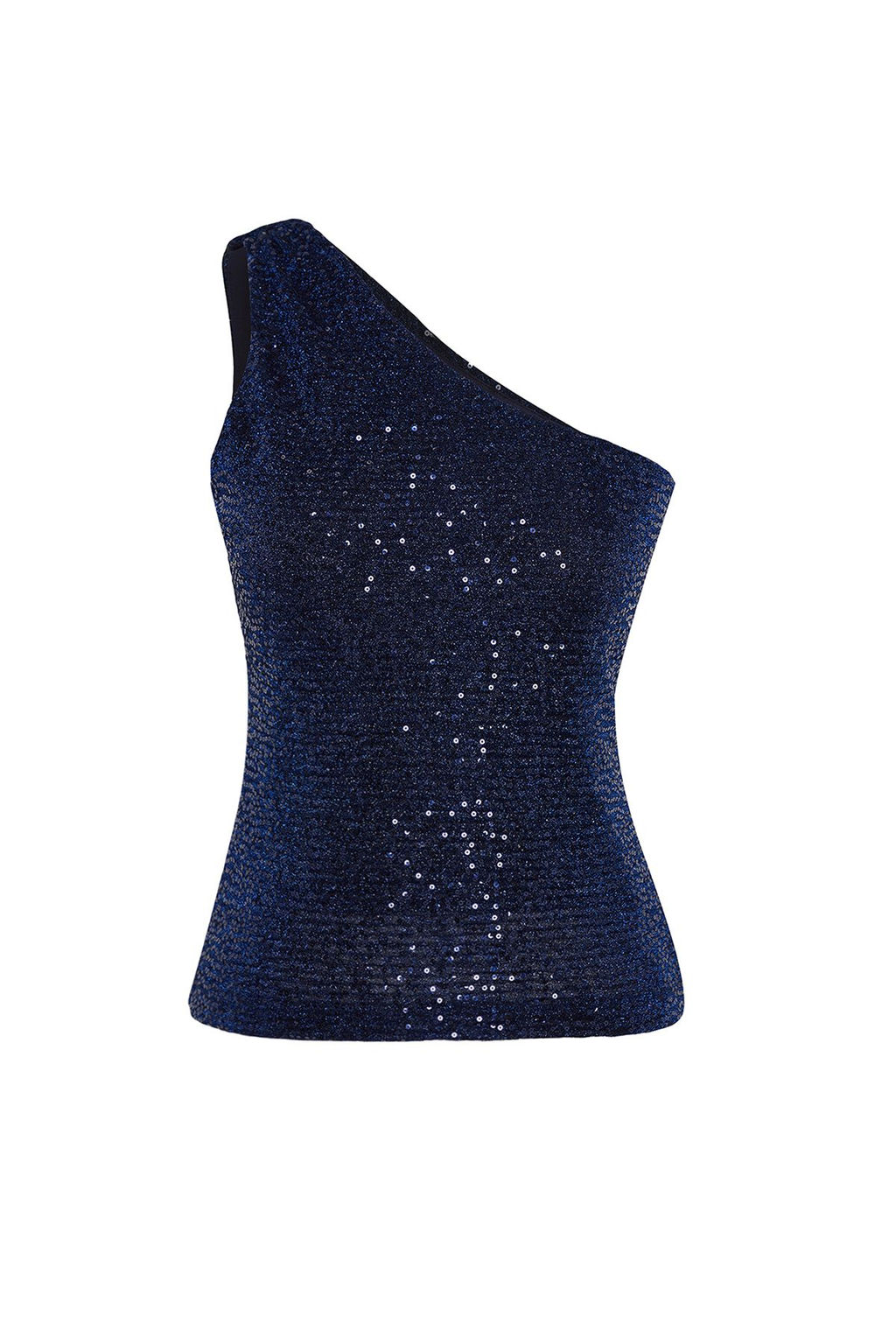Lacivert Tek Omuz Payet Orme Bluz TPRSS25BZ00009 - Trendyolmilla фото 7