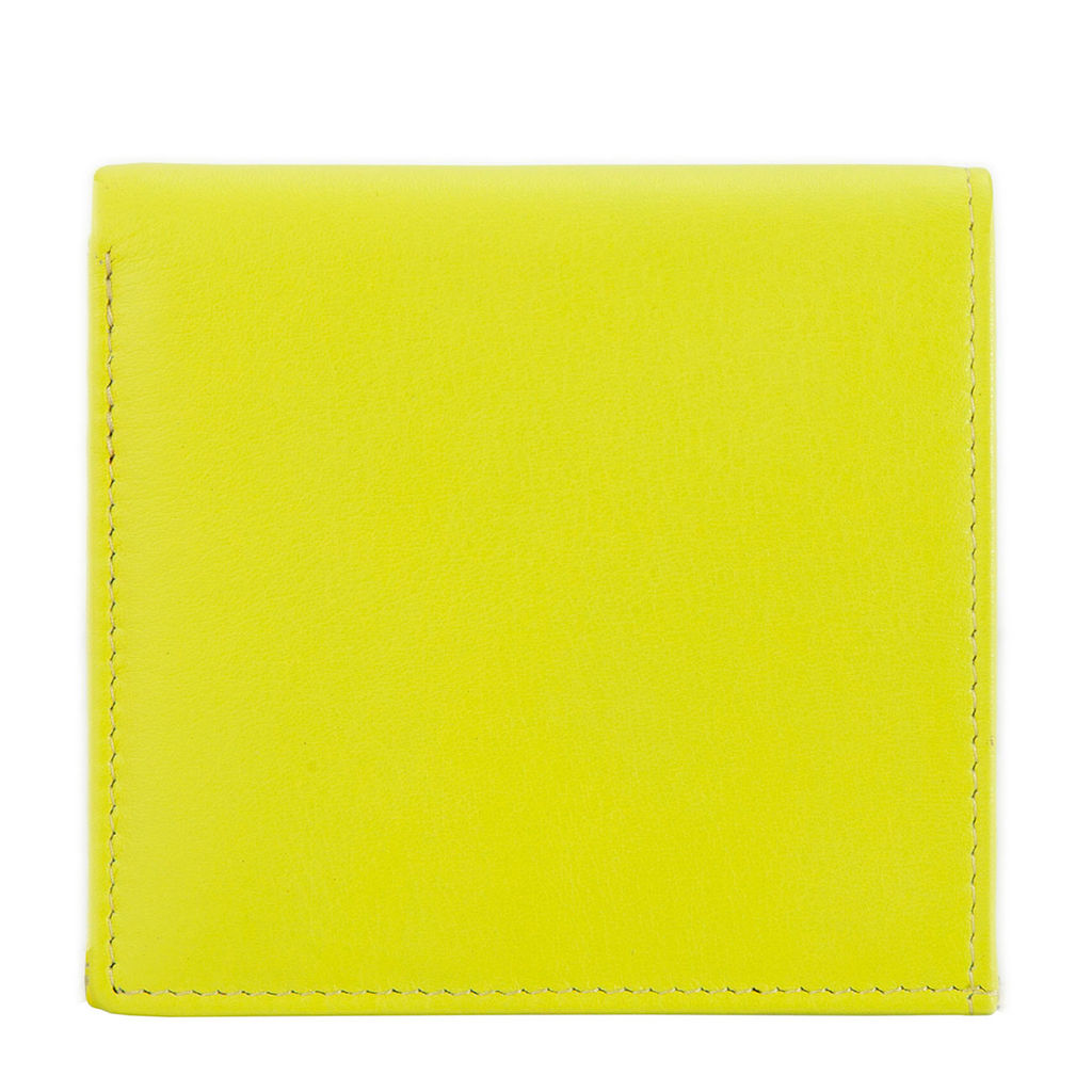 Итальянский кожаный кошелек DuDu серии Flavio | цитрусовый желтый - Dudubags фото 5