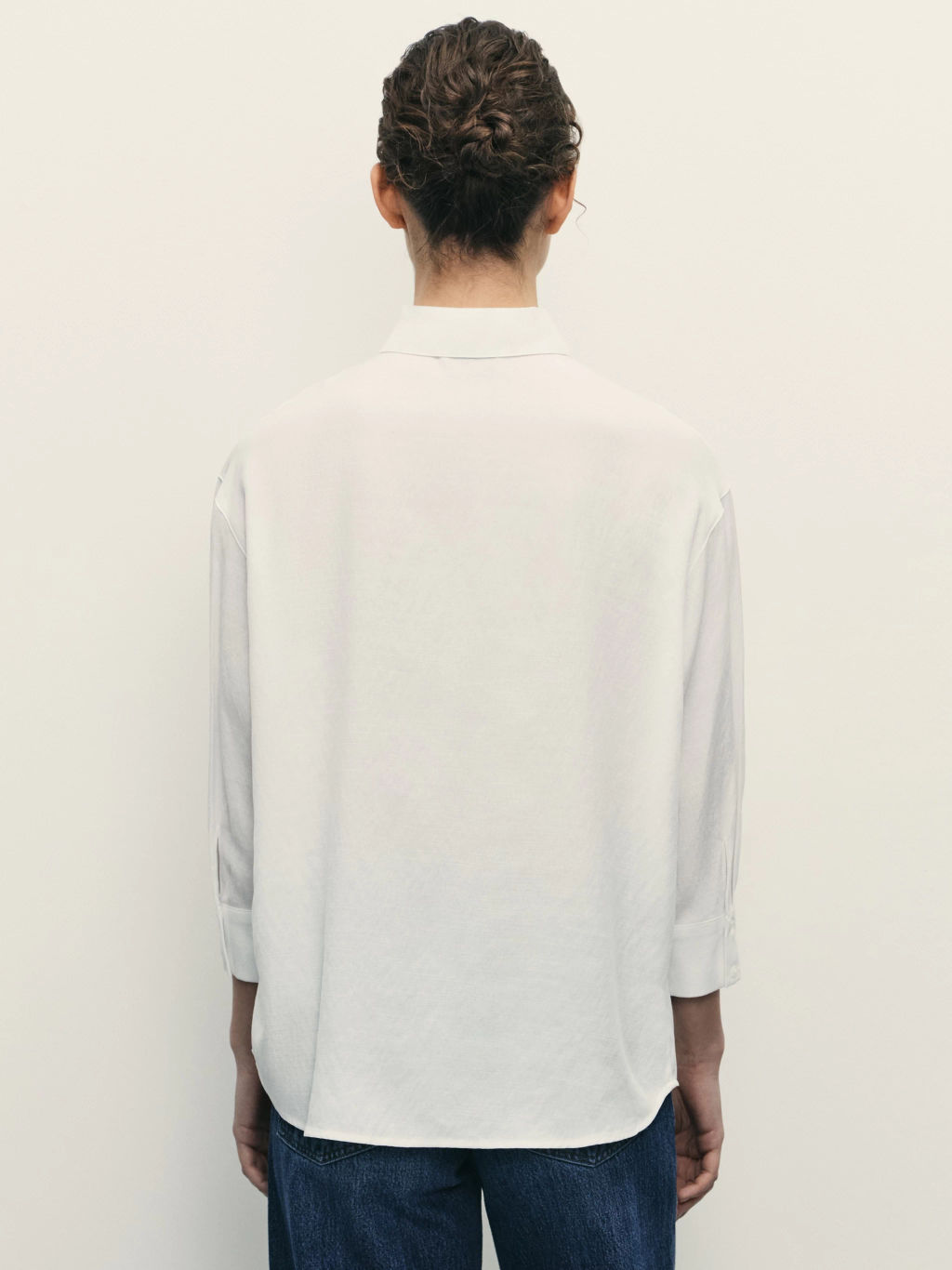 Блузка из фактурной ткани с рукавом 3/4 / Zarina  фото 5