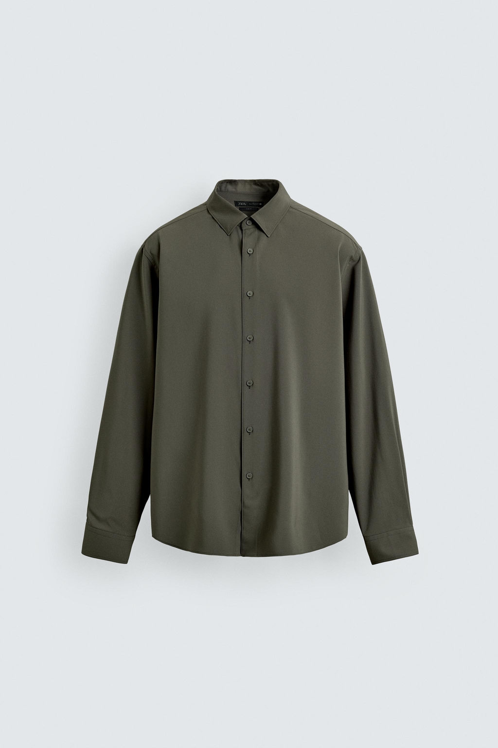 CAMISA SLIM FIT / kaki-med - Zara фото 6