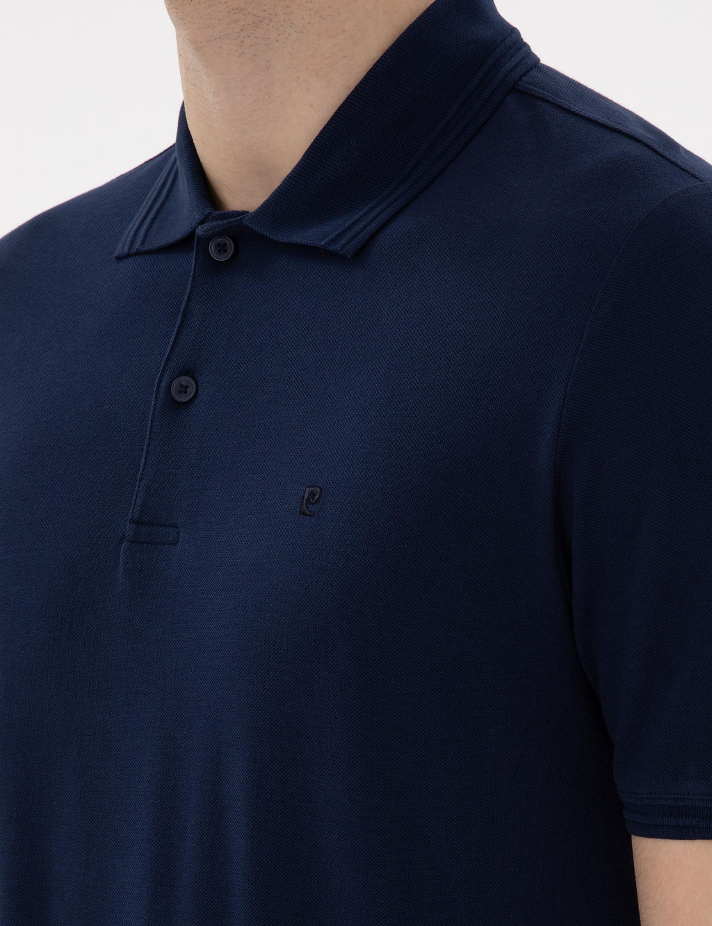 Lacivert Regular Fit %100 Pamuk Polo Yaka Basic Ti__rt - Pierre cardin фото 7