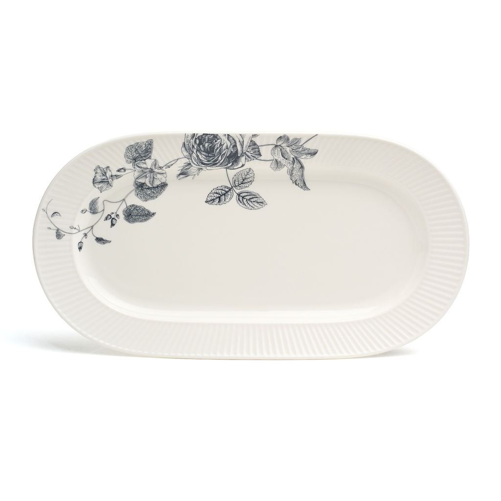 БЛЮДО ОВАЛЬНОЕ LEFARD BLUE GARDEN 35,5*19*2,5 СМ  фото 2