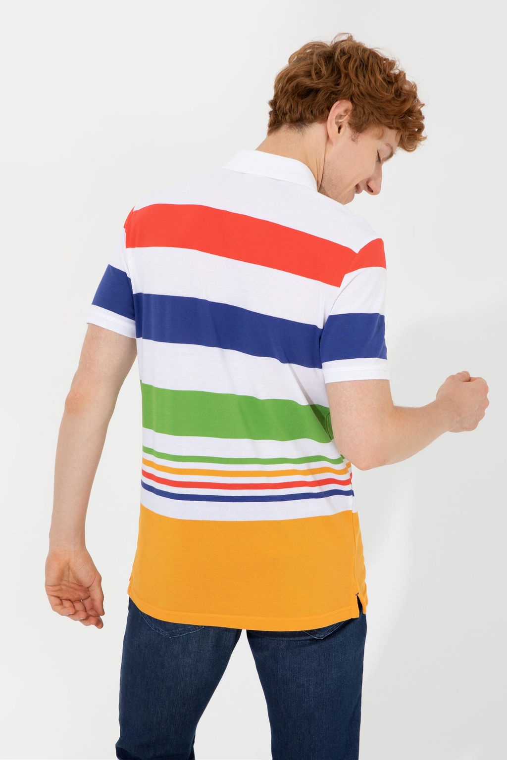 Erkek Koyu Sar_ Polo Yaka Ti__rt