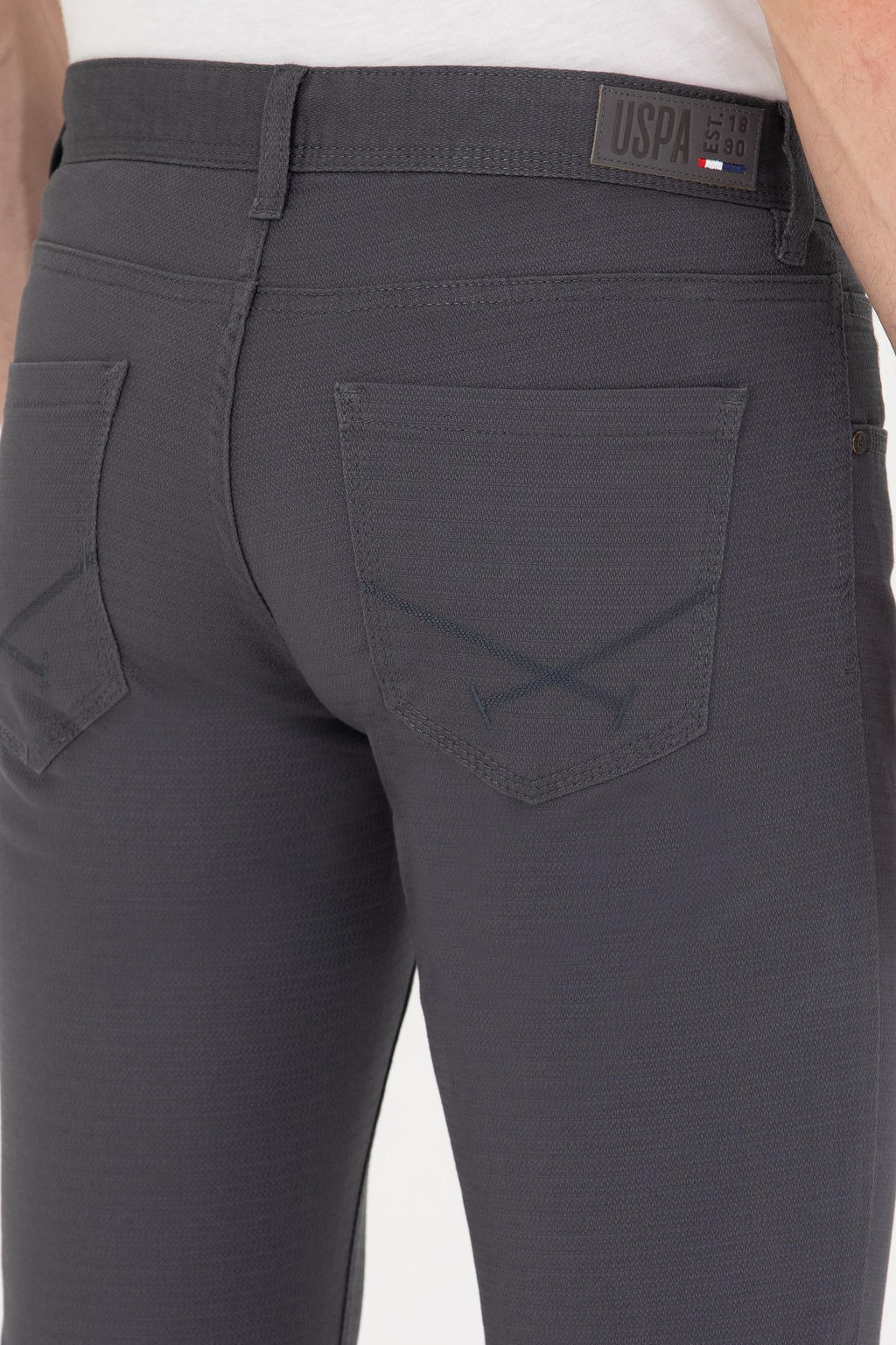 U. S. Polo Assn / Мужские брюки из плотной ткани антрацитового цвета - U.s. polo assn фото 21