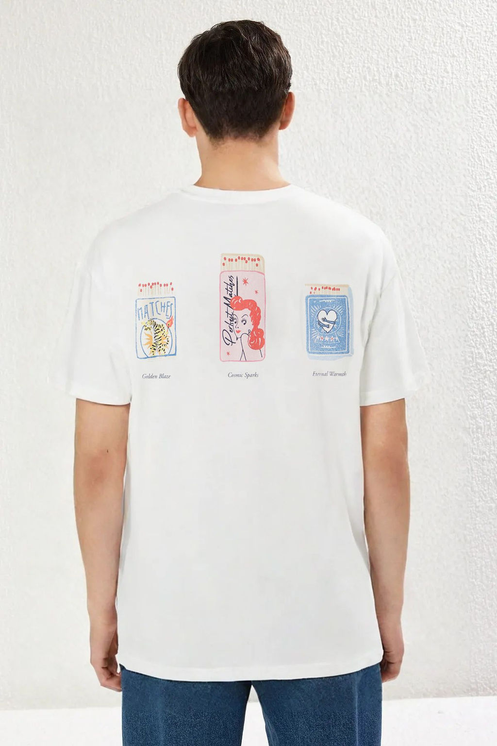 TRENDYOL MAN Siyah Oversize/Genis Kesim Bask?l? %100 Pamuk T-Shirt TMNSS25TS00108 - Trendyolmilla фото 10