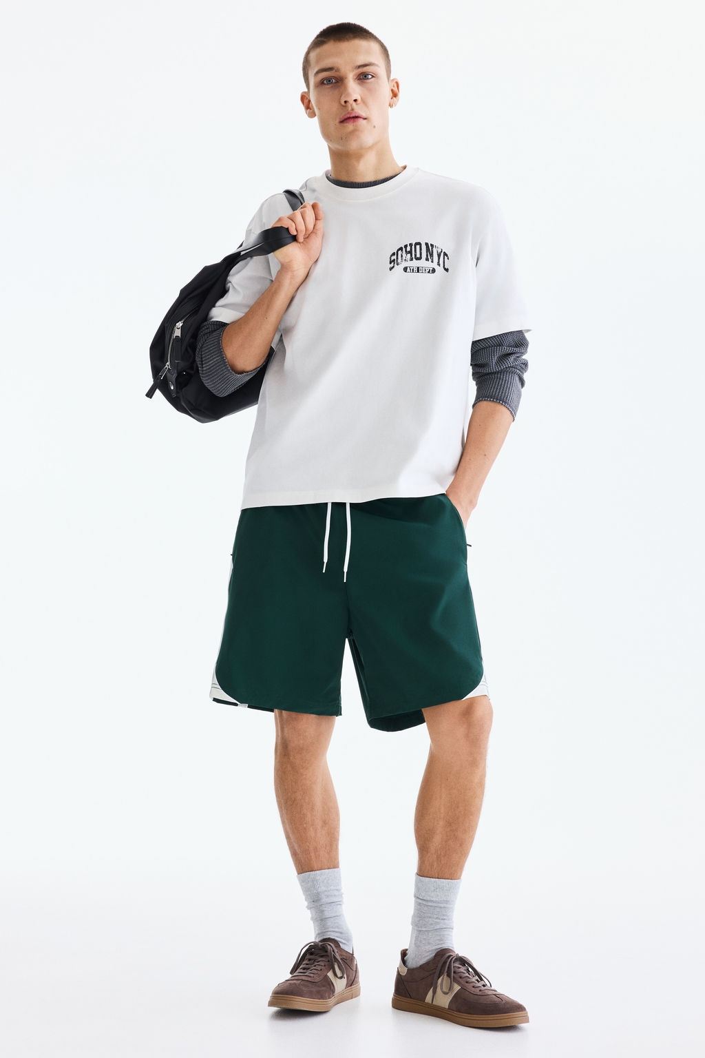 Regular Fit Track shorts - H&m фото 4