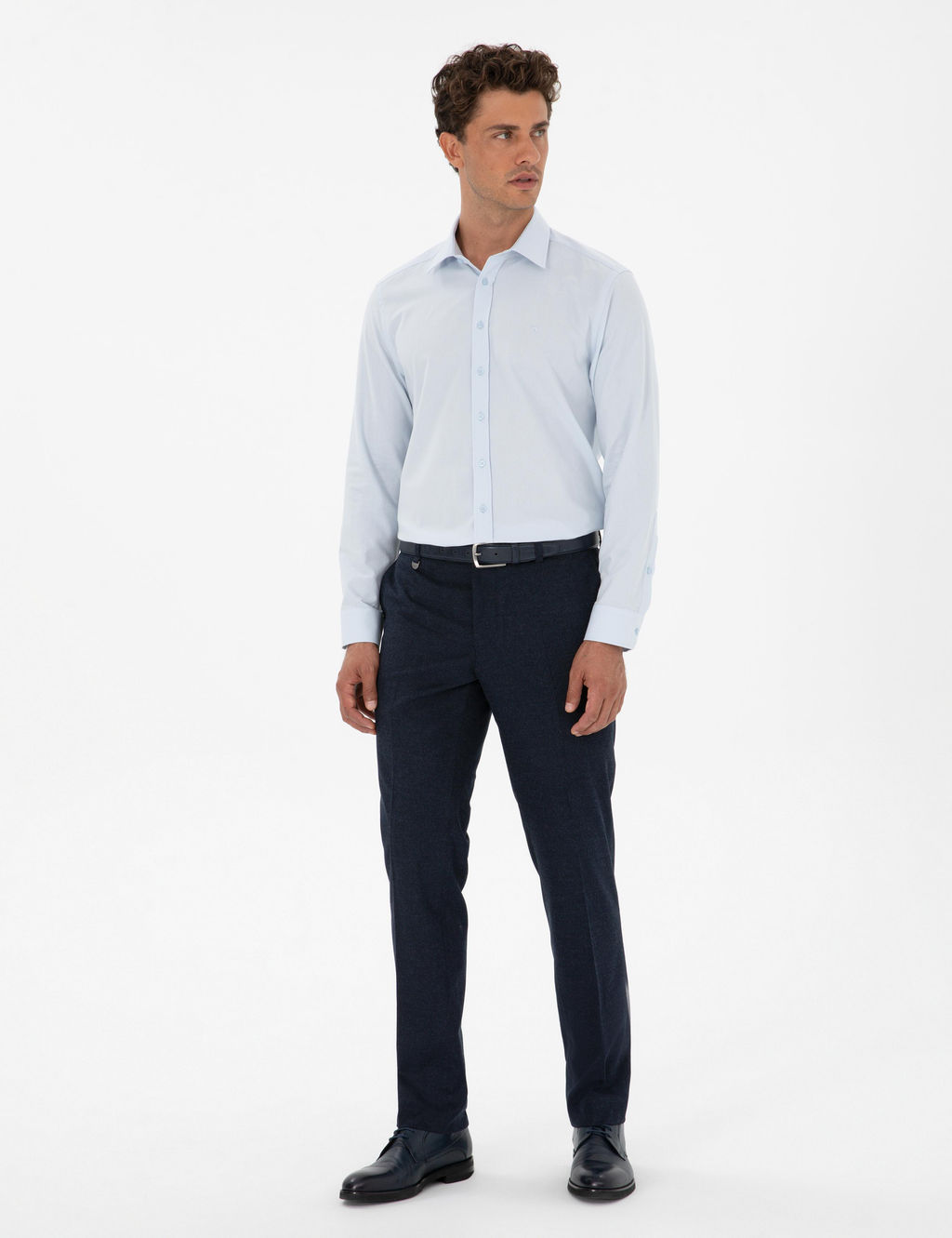 Lacivert Slim Fit Kuma_ Pantolon - Pierre cardin фото 3