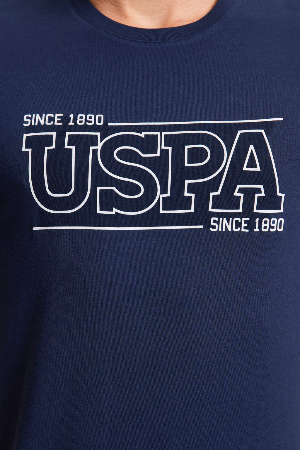 Erkek Lacivert Regular Fit Bisiklet Yaka Ti__rt - U.s. polo assn фото 6
