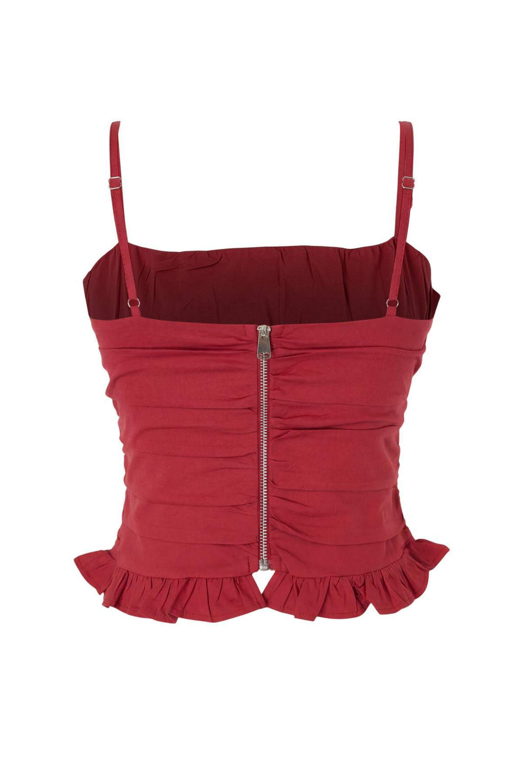 Visne Arkas? Fermuar Detayl? Dokuma Bluz TWOSS26BZ00406 - Trendyolmilla фото 2