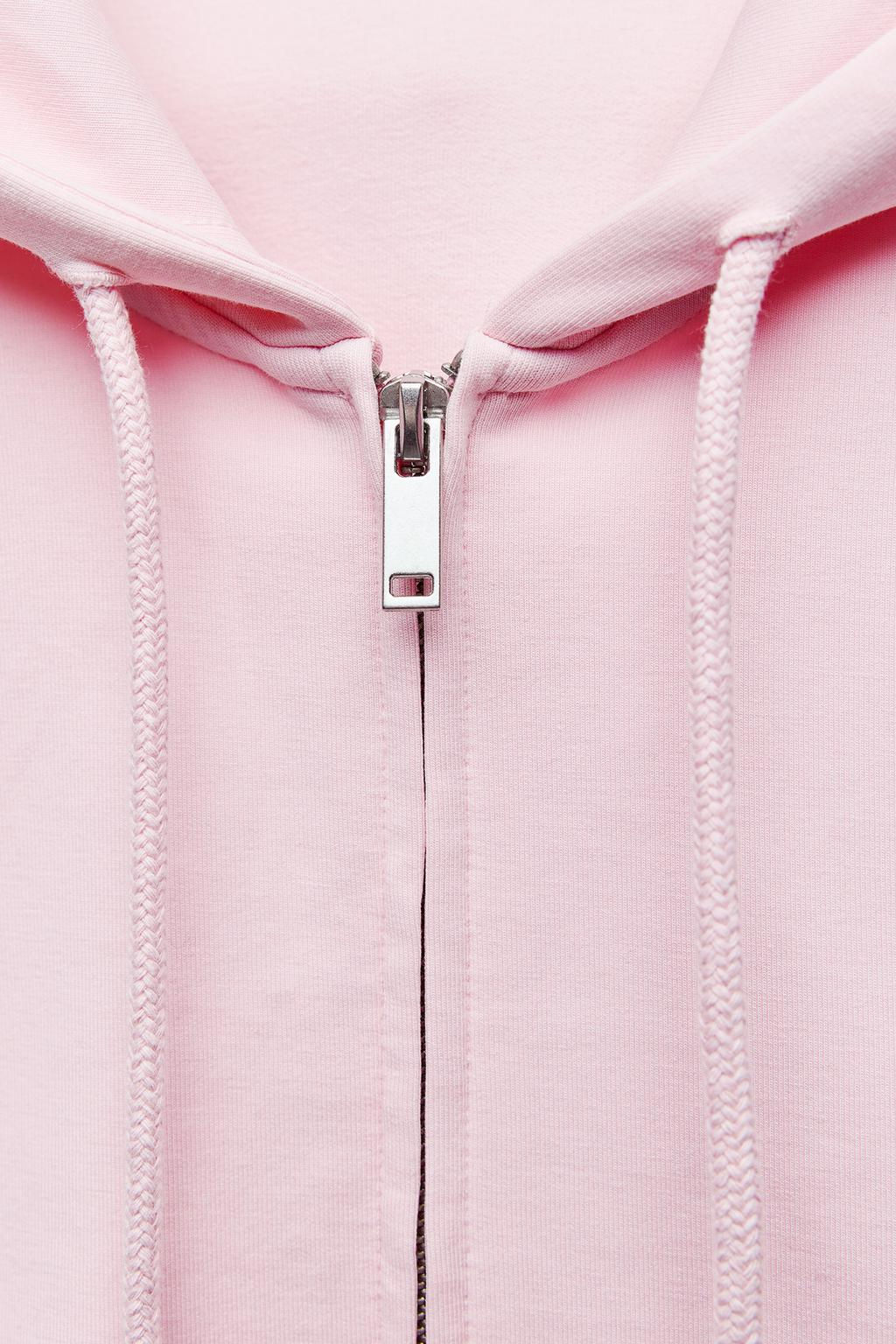 CROPPED INTERLOCK SWEATSHIRT - Zara фото 32