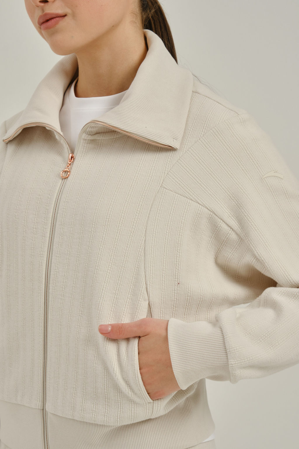 Олимпийка Серый COMMUTE Knit Track Top - Anta фото 5