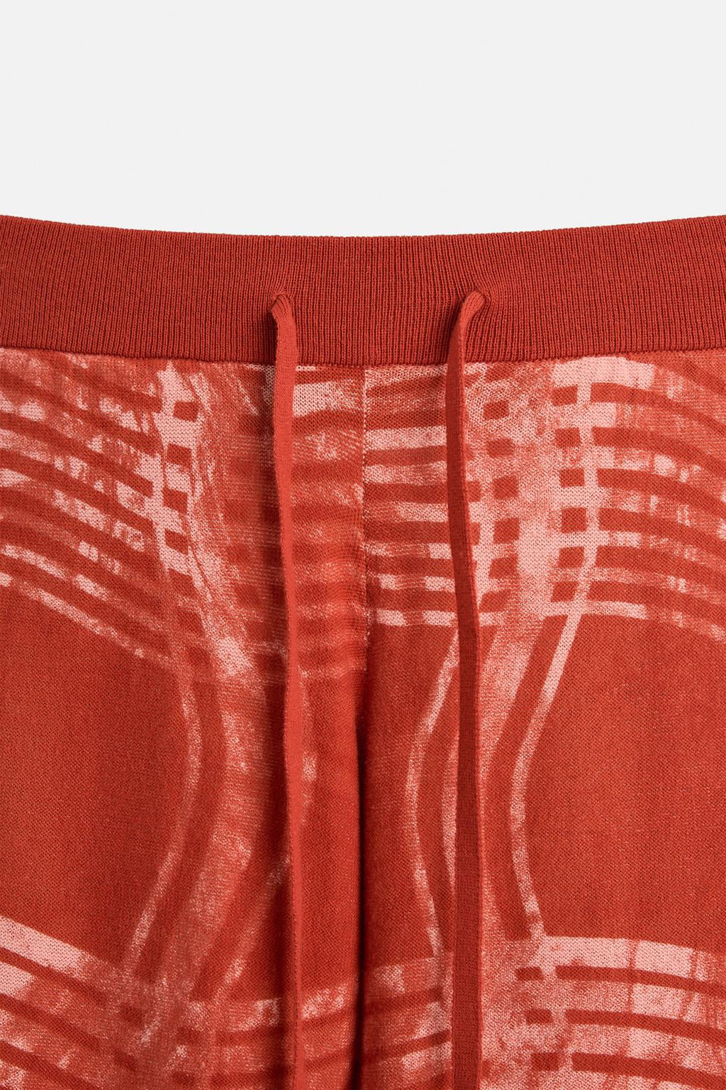 GRAPHIC PRINT KNIT TROUSERS  OTIS KWAME KYE QUAICOE - Zara фото 8