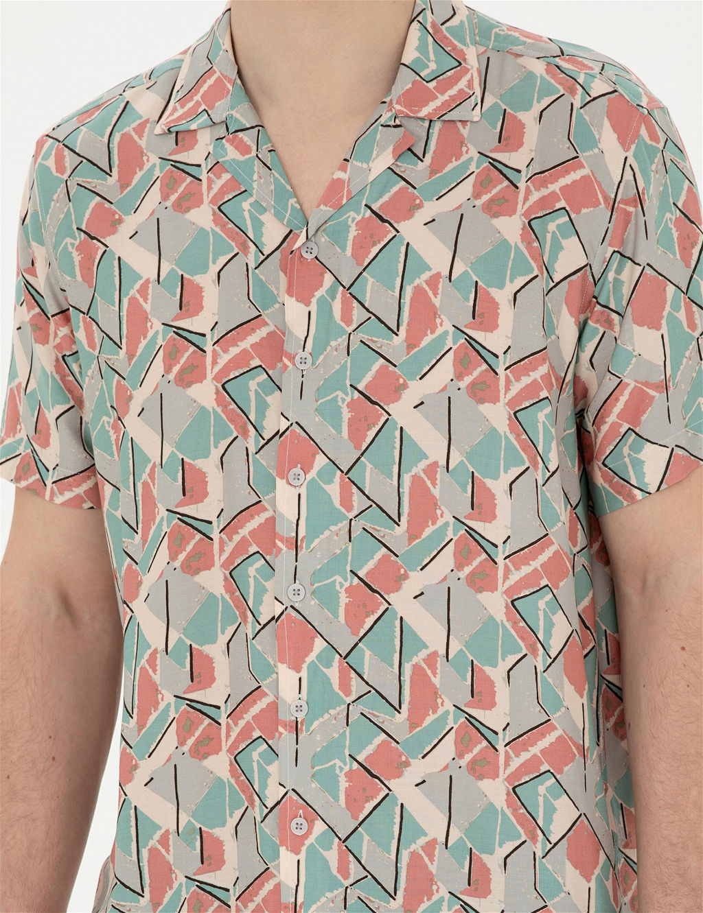 Pembe Comfort Fit K_sa Kollu G_mlek - Pierre cardin фото 6