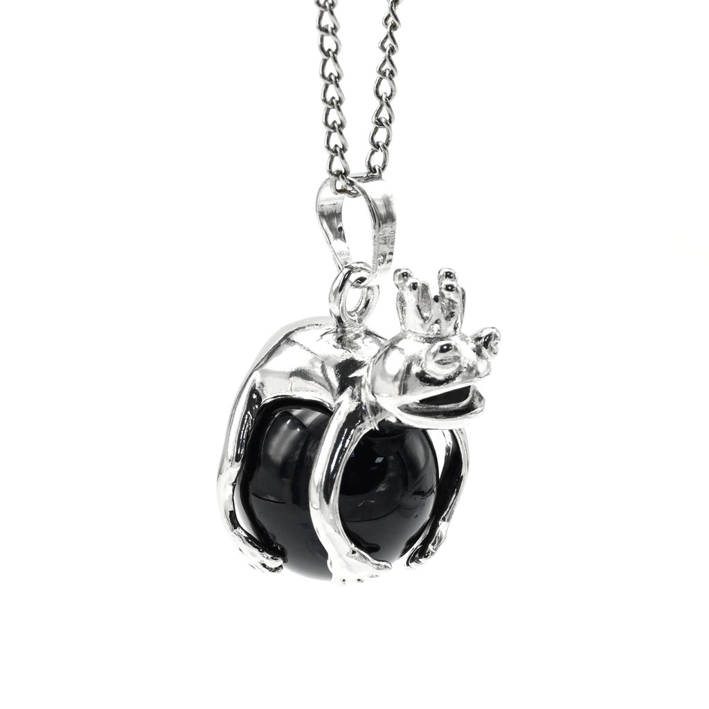Подвеска с камнем агат Царевна лягушка 17*25мм