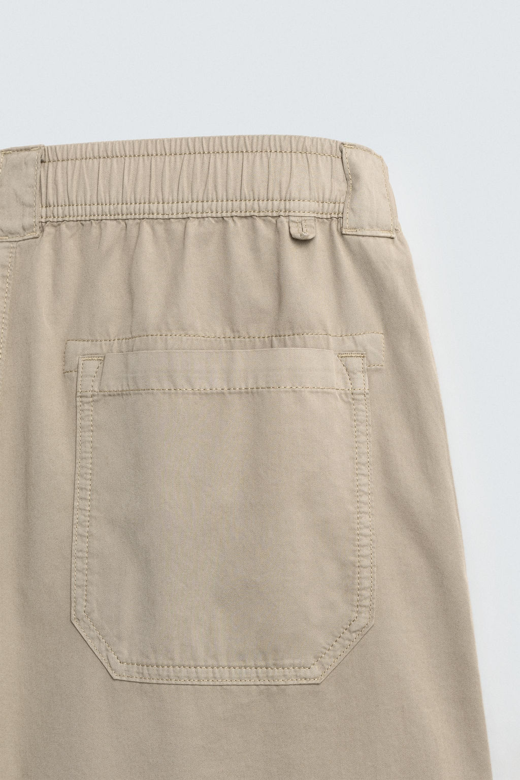 PANTAL?N RELAXED FIT ALGOD?N / Tostado - Zara фото 10