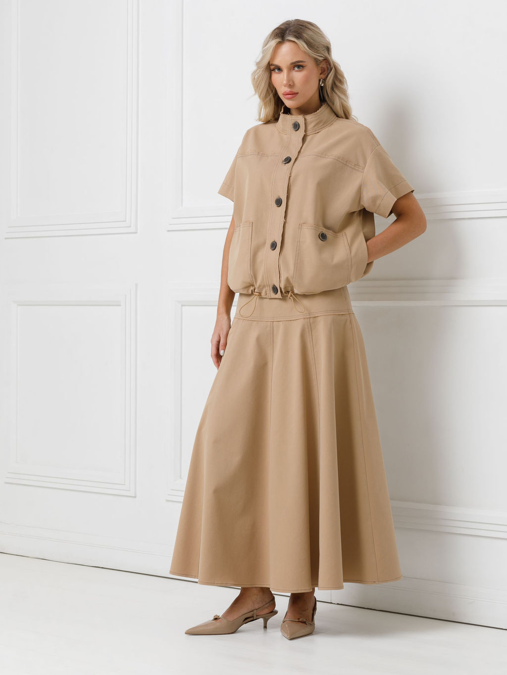 Жакет бомбер с коротким рукавом - Stilla фото 2