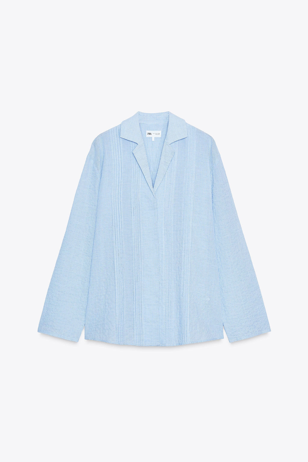 ZW COLLECTION TEXTURED OVERSIZE SHIRT - Zara фото 14