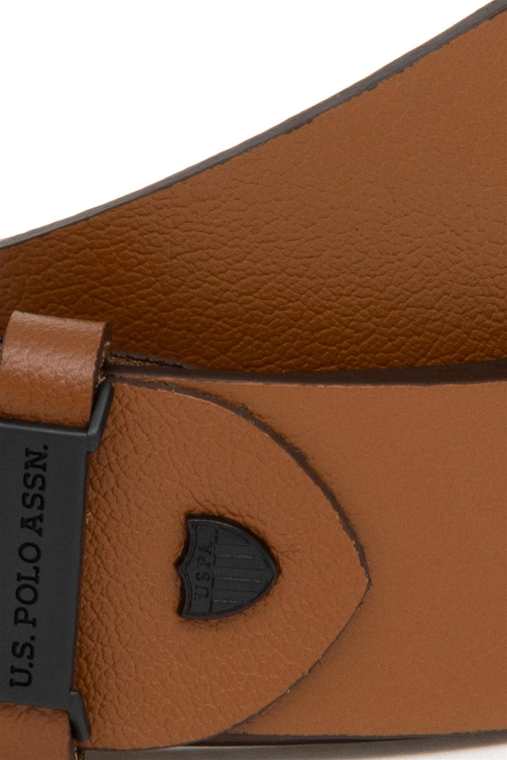 Мужской светло-коричневый ремень - U.s. polo assn фото 4