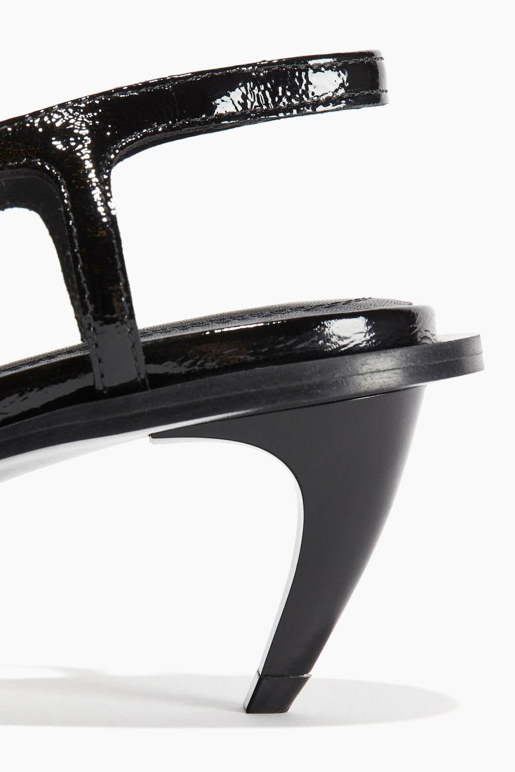 Salones destalonados de piel con tacon kitten - H&m фото 6