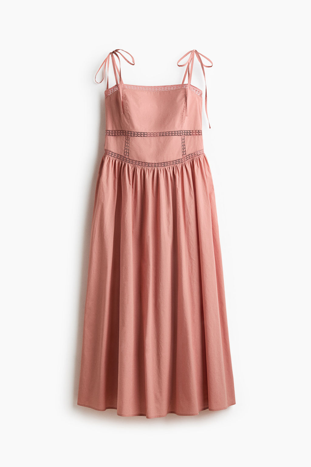 Vestido de algod?n con tirantes de lazo - H&m фото 3