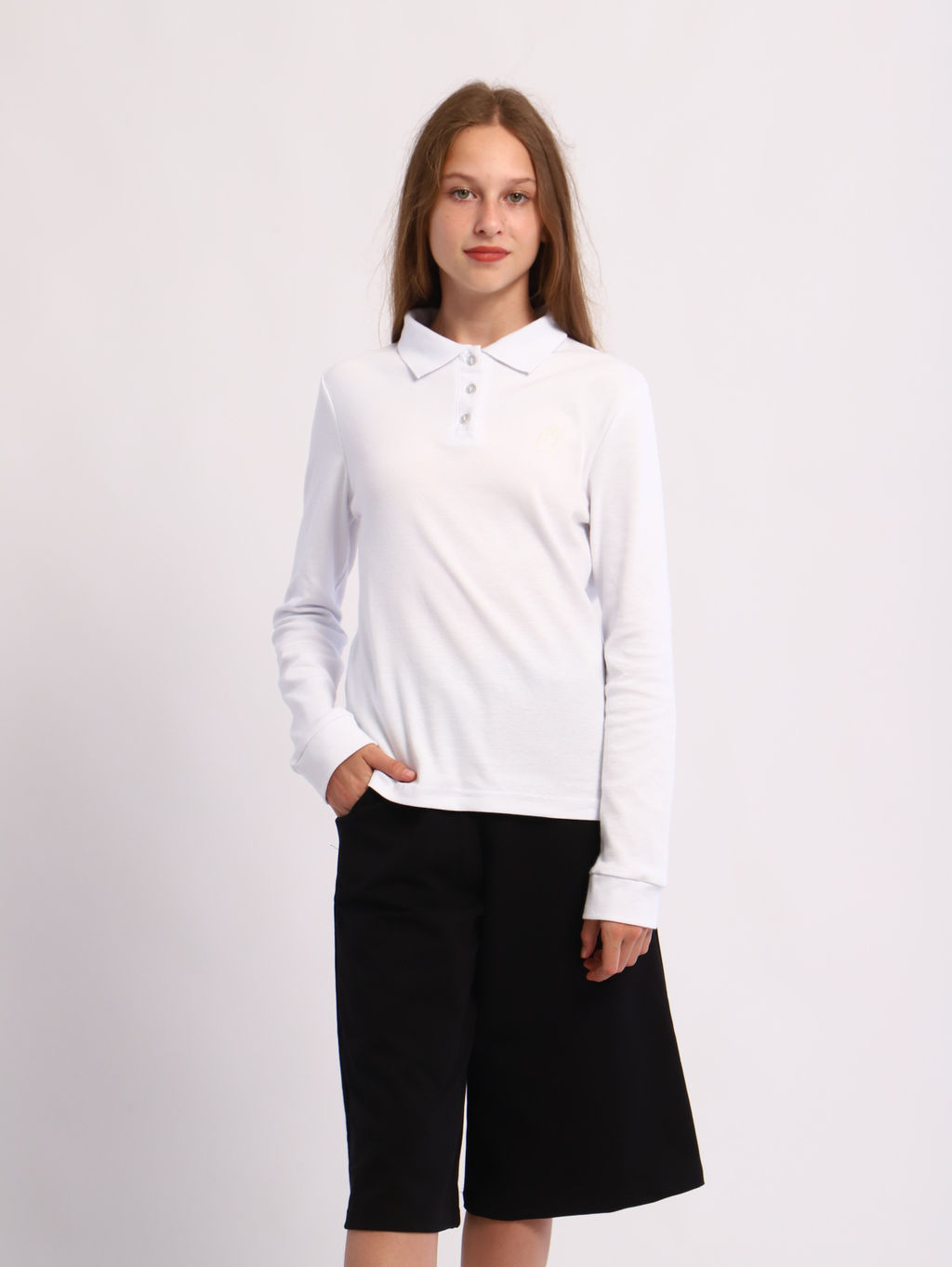 Футболка-поло София белый - Ладошки фото 5