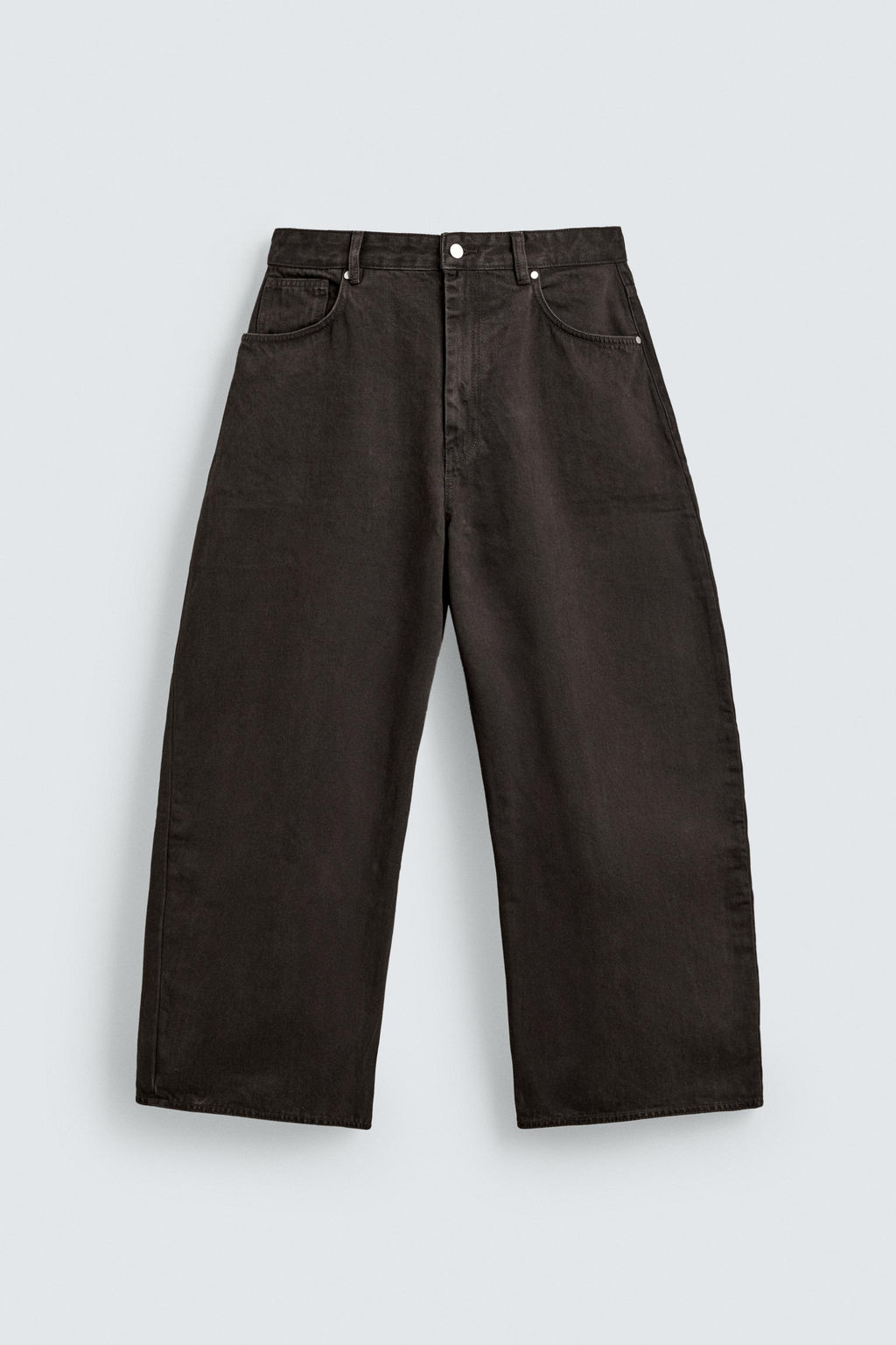 JEANS WIDE FIT / Marr?n - Zara фото 7