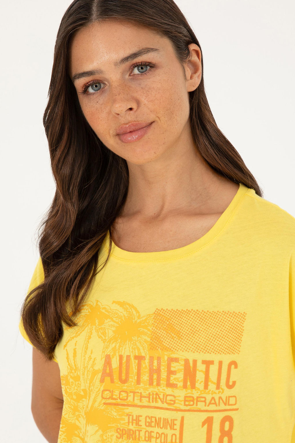 Женская желтая футболка - U.s. polo assn фото 2