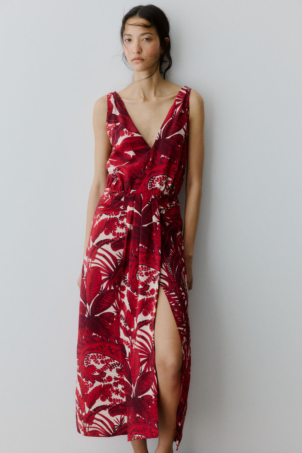 Vestido midi con escote en V - H&m фото 5
