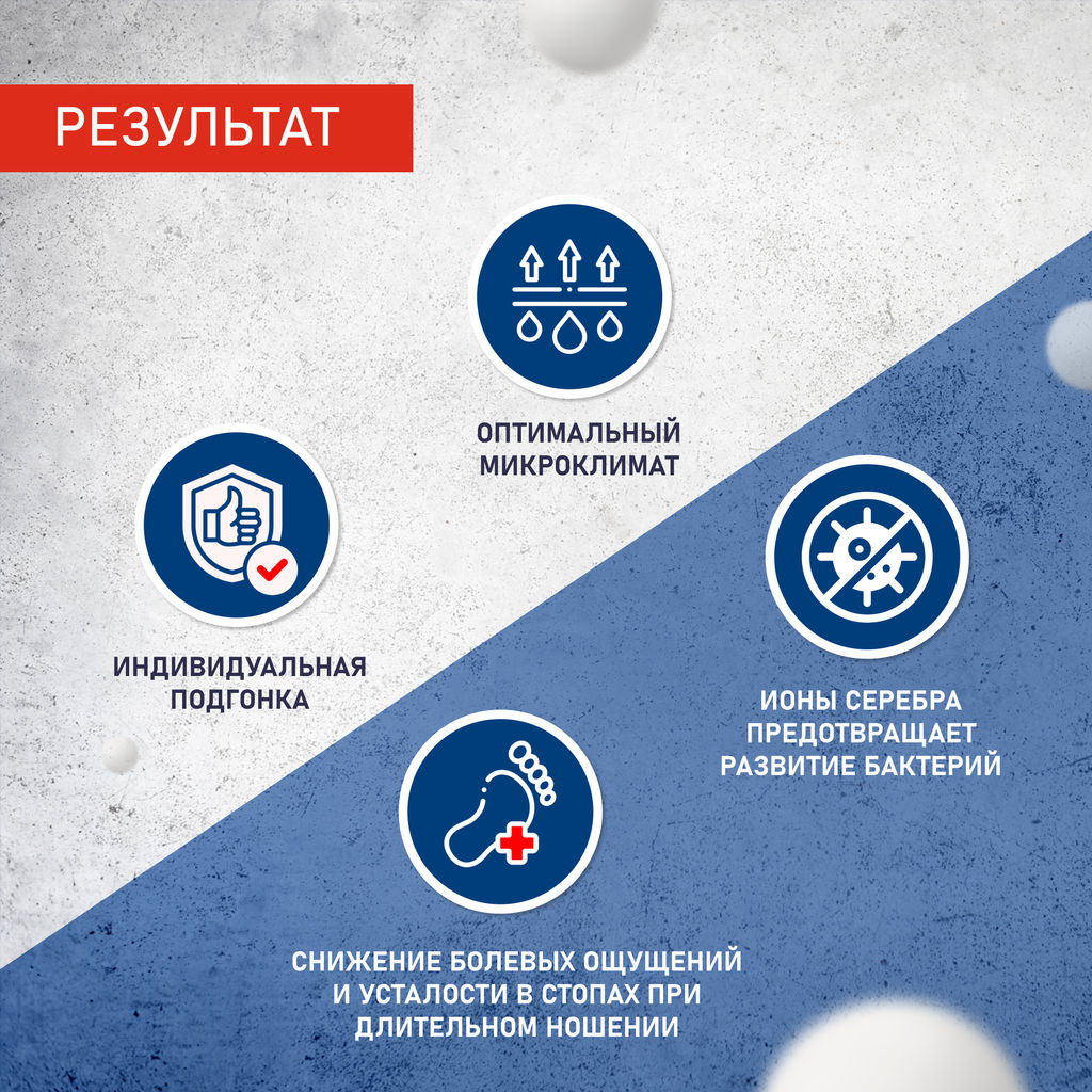 Ортопедические мягкие антибактериальные стельки с зонами разгрузки для спорта, при плоскостопии Talu - Talus фото 13