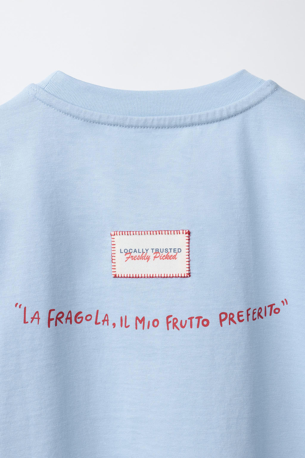 CAMISETA PARCHE TOMATES / Azul claro - Zara фото 4