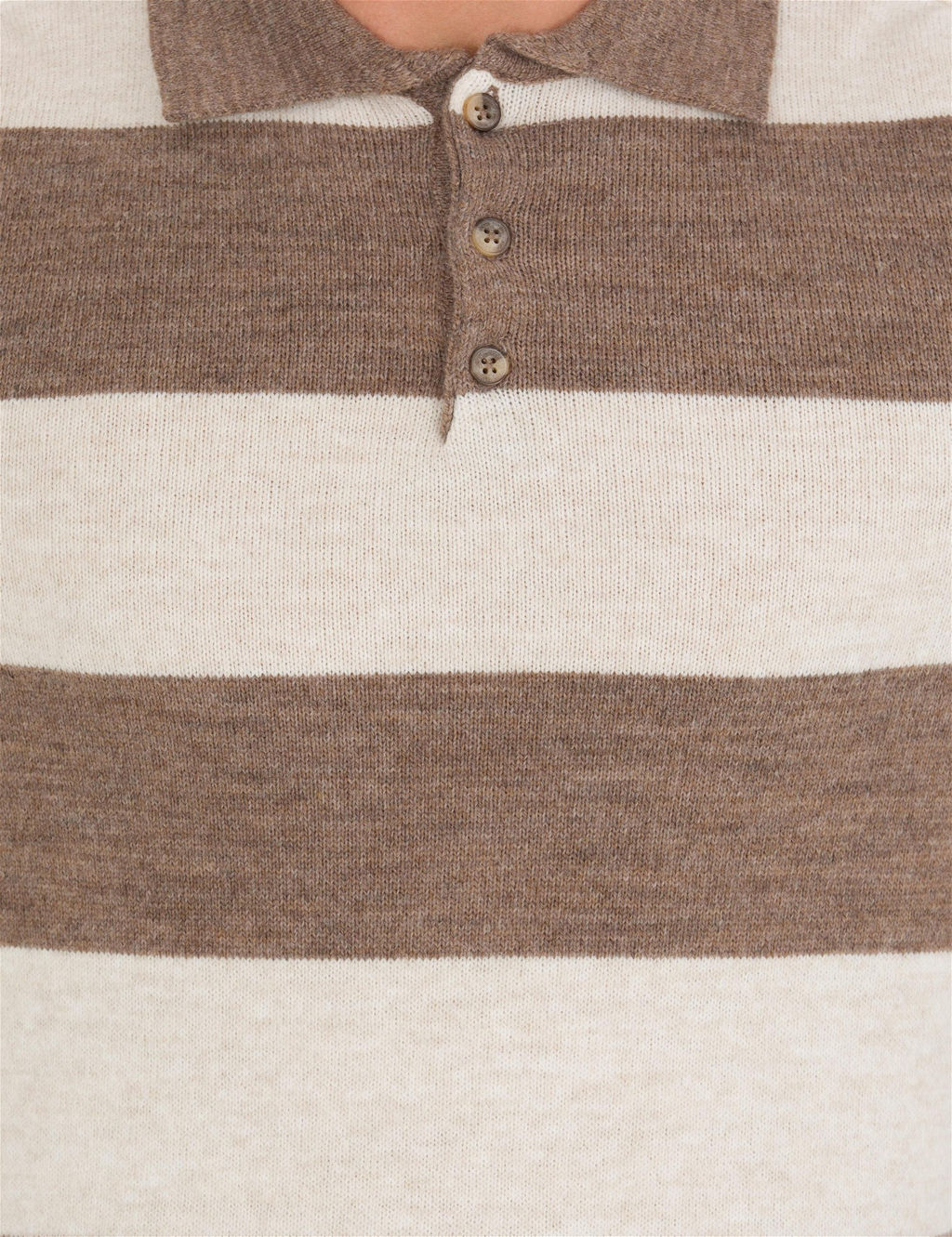 Vizon Melanj Slim Fit D__meli Polo Yaka Triko Kazak