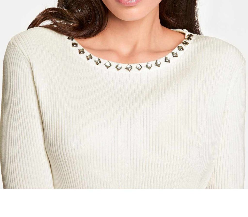 Пуловер, белый - Ashley brooke фото 5