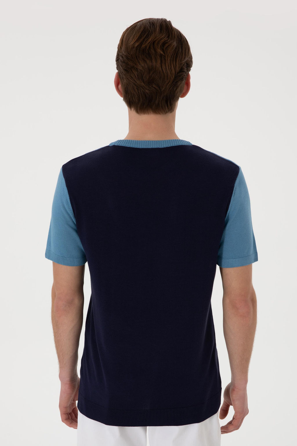 Erkek Slim Fit Bisiklet Yaka Lacivert Ti__rt Sepette S_rpriz _ndirim - U.s. polo assn фото 5