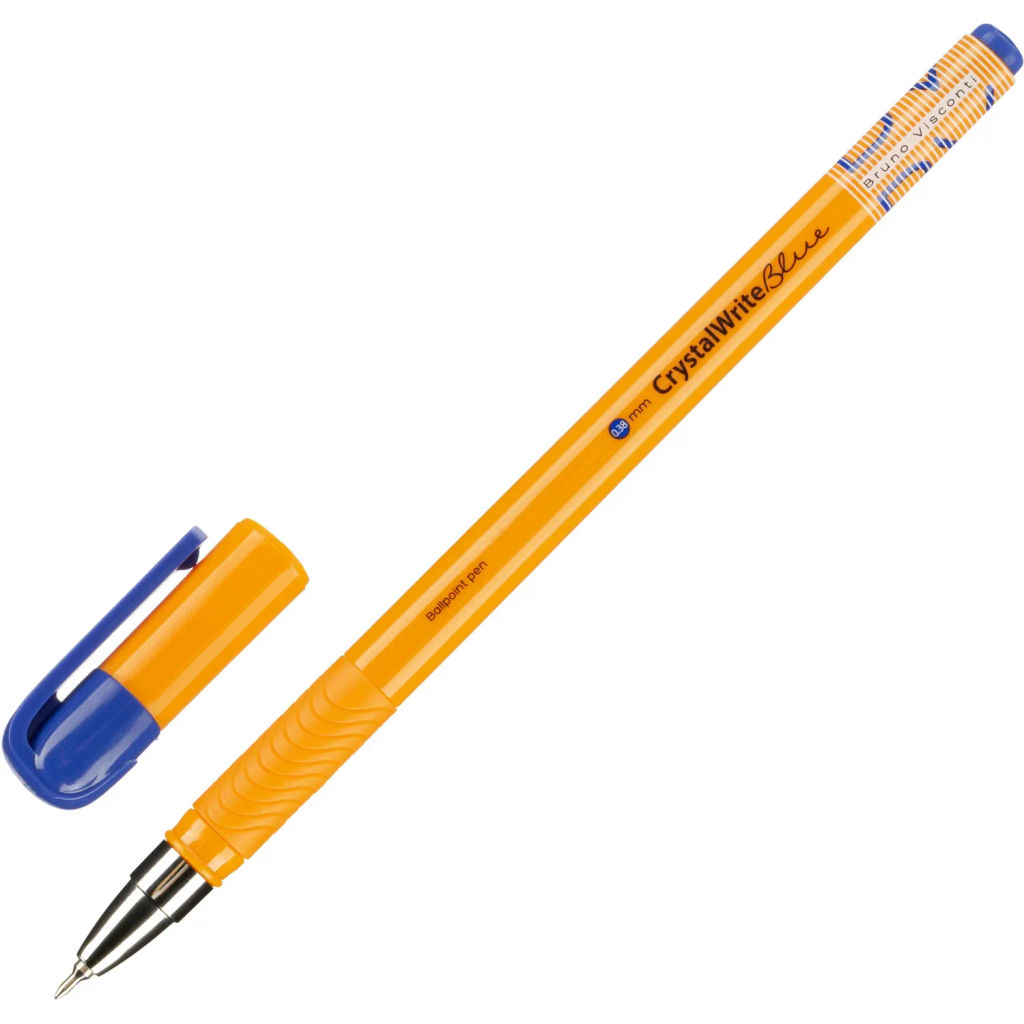 Ручка шариковая неавтомат. CrystalWrite Summer,лин.0,38,манж,син,20-0404/31