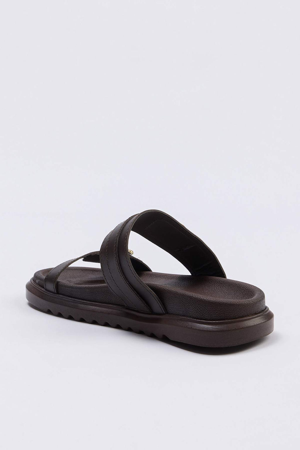 Trendyol Shoes Leopar Cift Tokal? Kahverengi Kal?n Taban Kad?n Terlik TAKAW25TE00009 - Trendyolmilla фото 26