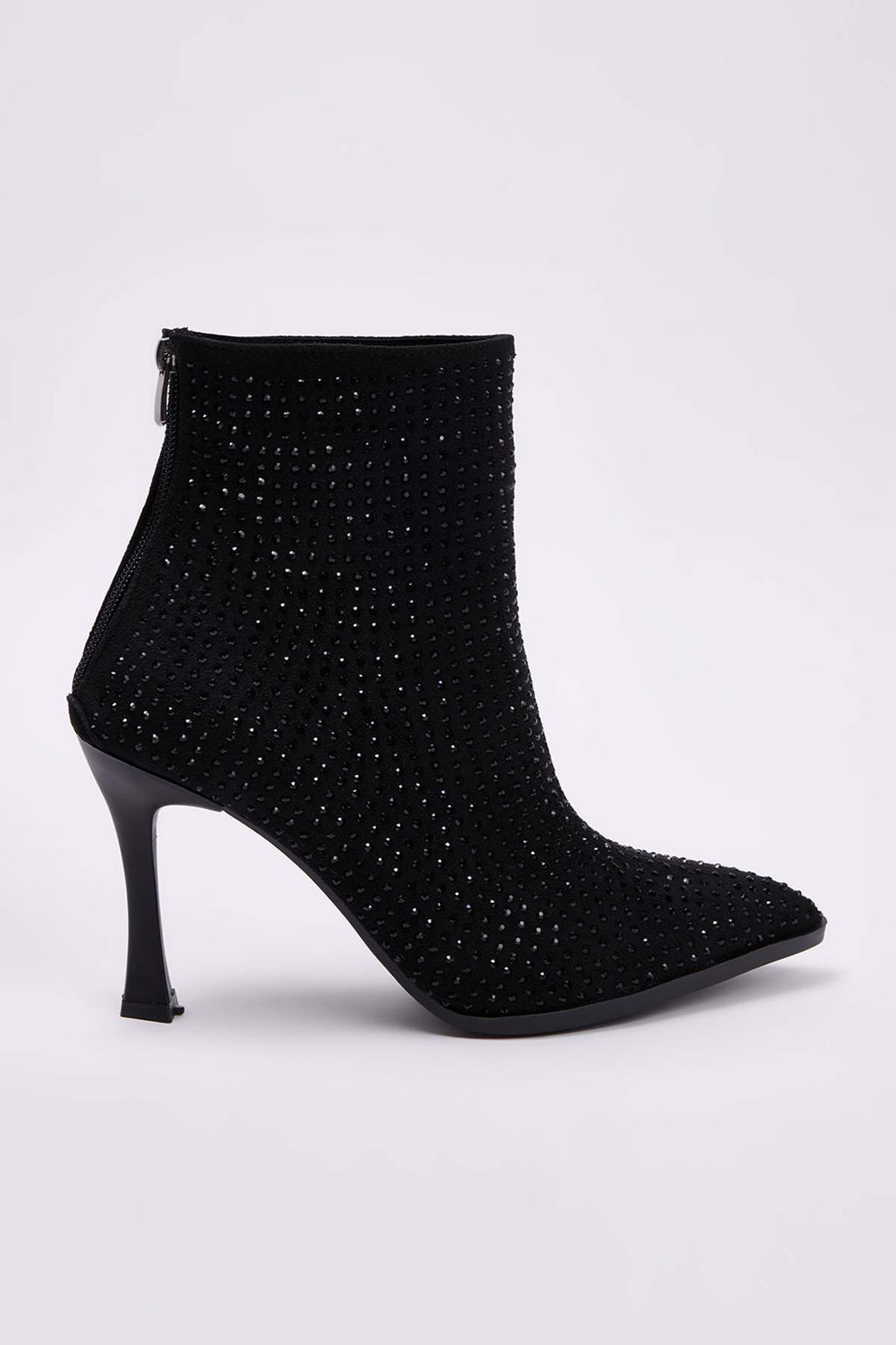 Siyah Tasl? Kad?n 9 cm Ince Topuklu Bot TAKAW26BO00118 - Trendyolmilla фото 5