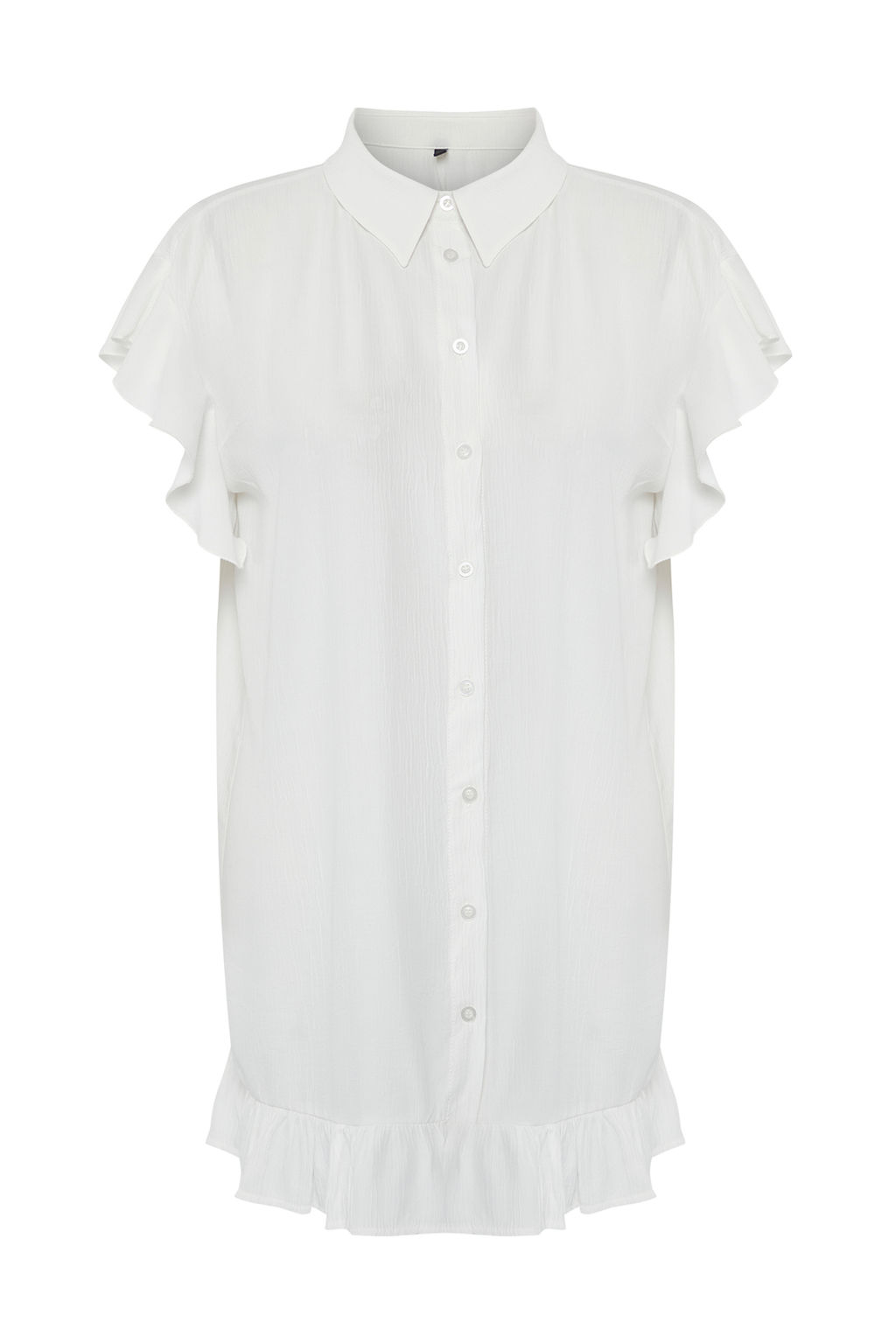 TRENDYOLMILLA Pembe Dokuma Volanl? Plaj Elbisesi TBESS25EL00074 фото 4