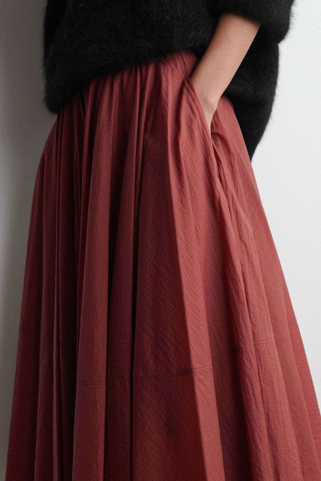 FALDA MIDI DE CORTE CIRCULAR - H&m фото 3