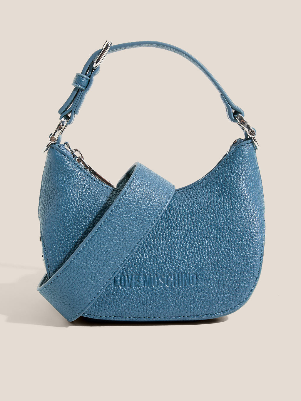Женская сумка с ручкой LOVE MOSCHINO GIANT Артикул 4561008, зелено-синий