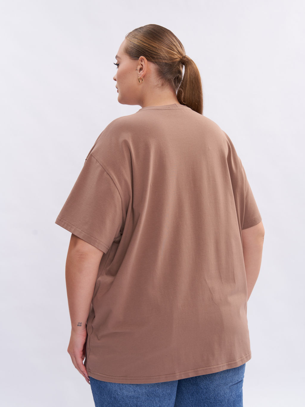 Футболка из хлопка FU21002BRW19 - Артесса фото 4