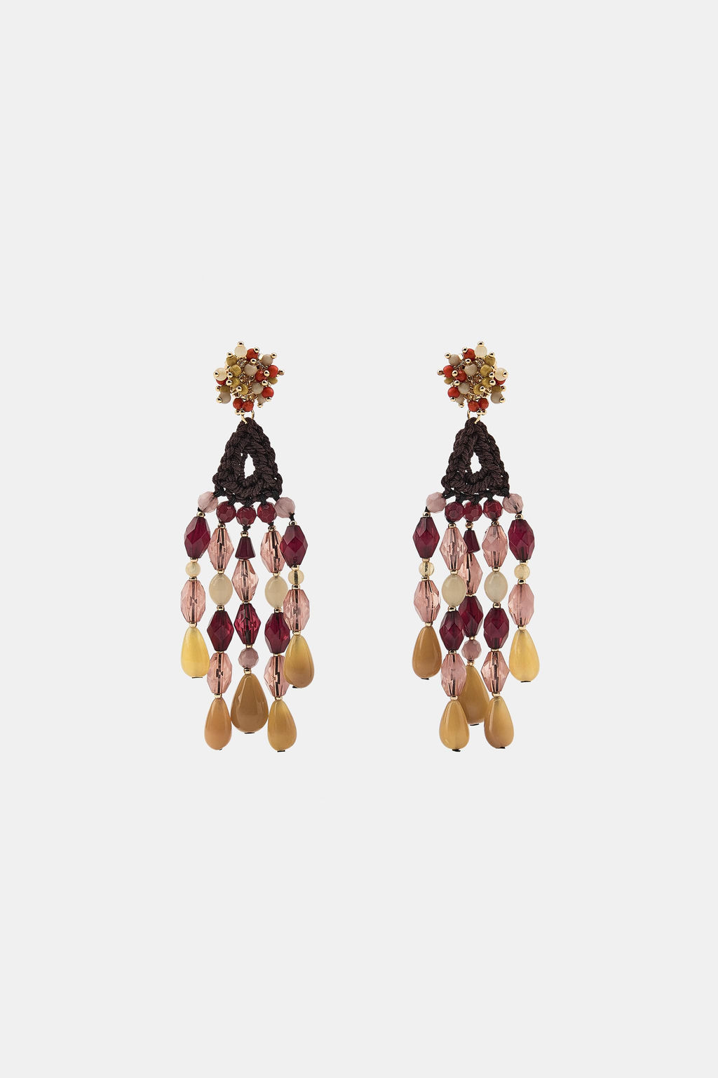 PENDIENTES CROCHET ABALORIOS / Multicolor - Zara фото 2