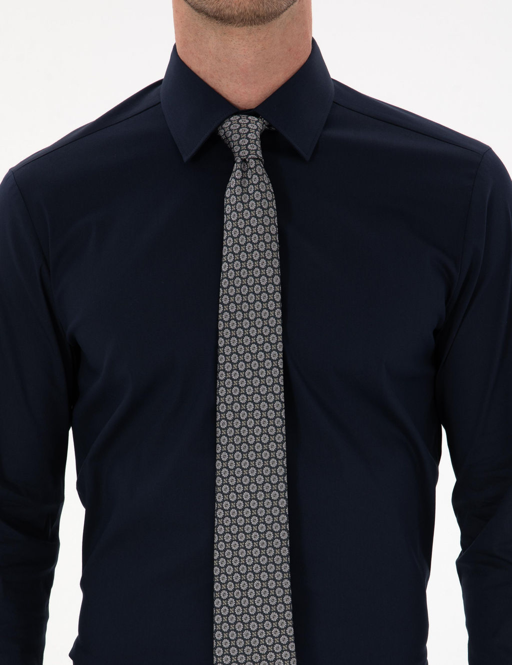 Lacivert Slim Fit Pamuk Kar___ml_ G_mlek - Cacharel фото 6