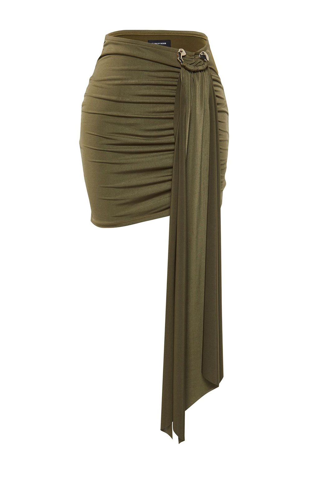 TRENDYOLMILLA X Zeynep Tosun Siyah Orme Aksesuar Detayl? Etek TCLSS24ET00000 фото 15