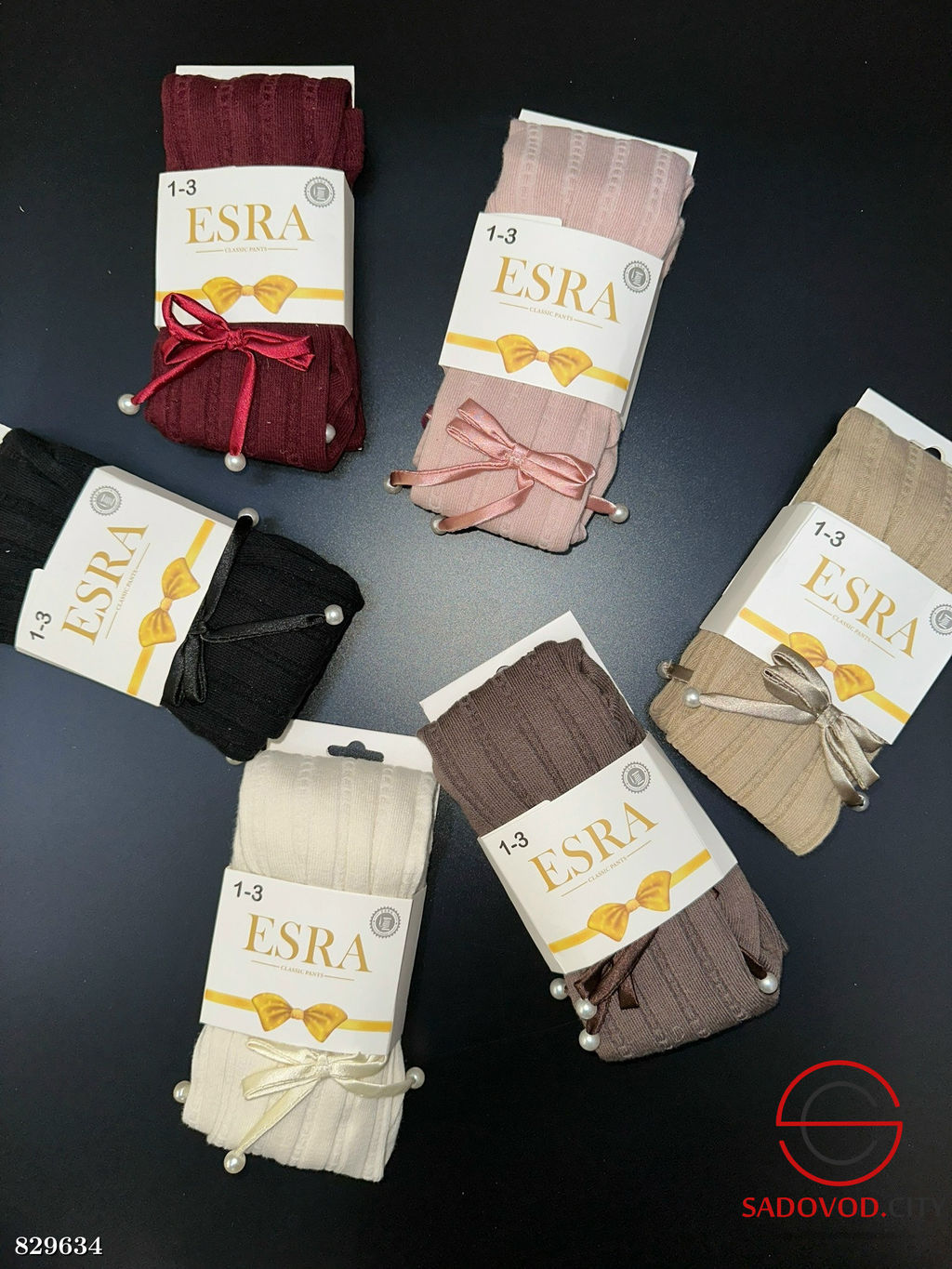 Колготки для девочки с бантиками