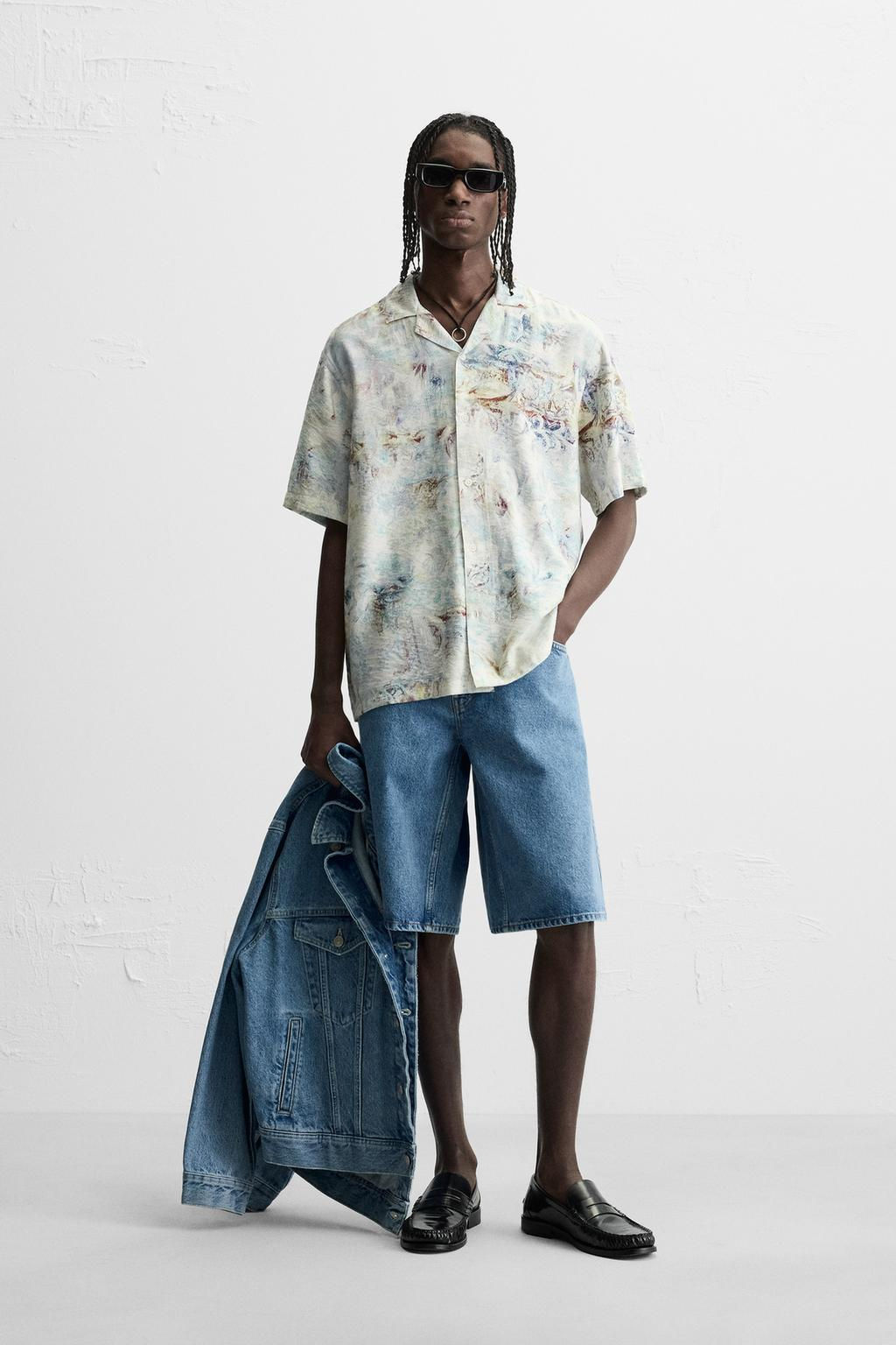 ABSTRACT PRINT SHIRT - Zara фото 9