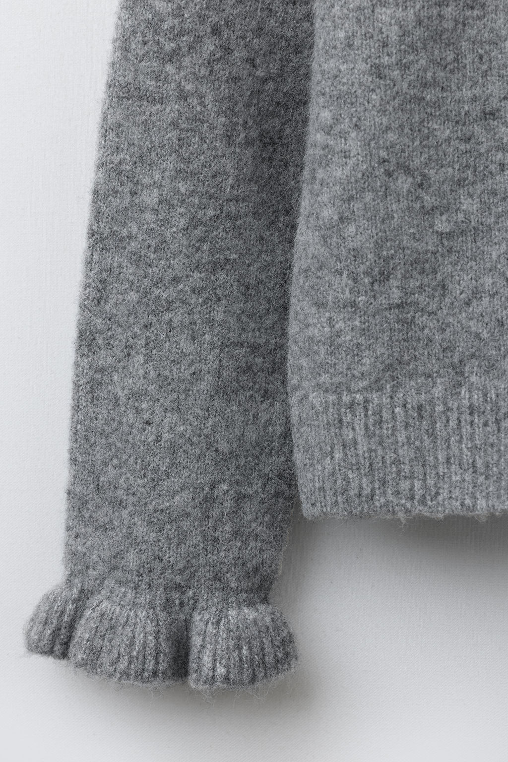 RUFFLE KNIT CARDIGAN WITH WOOL - Zara фото 4