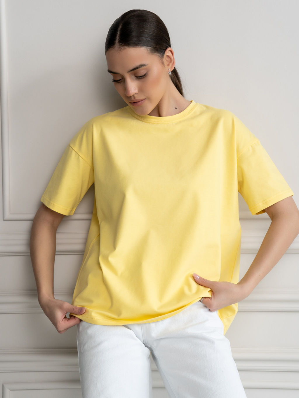 Футболка унисекс Оверсайз, цв. Желтый