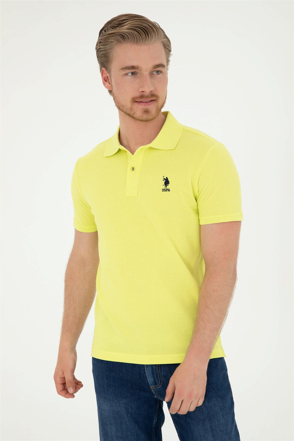 U. S. Polo Assn / Мужская базовая футболка фисташкового цвета - U.s. polo assn фото 3