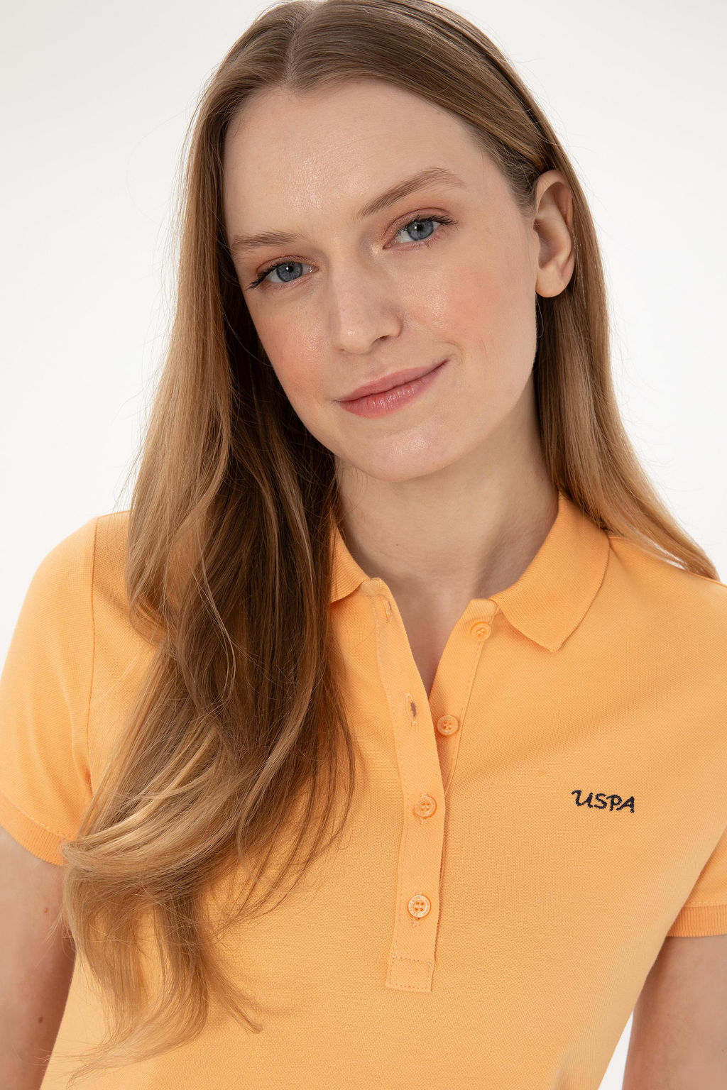 Kad_n Turuncu Basic Polo Yaka Ti__rt Sepette S_rpriz _ndirim - U.s. polo assn фото 2